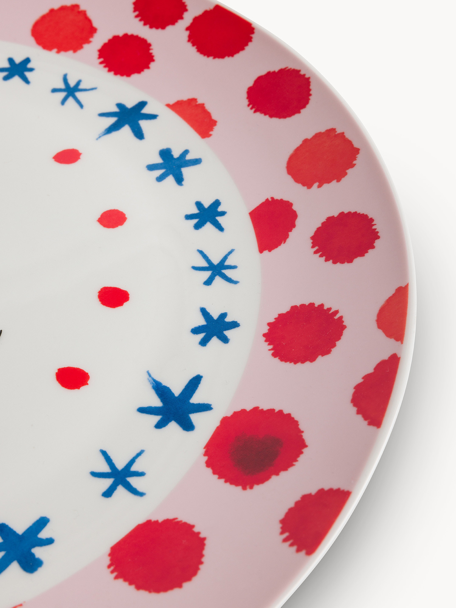 New bone china serving plate Mon Amour, Multicolor, large image number 1