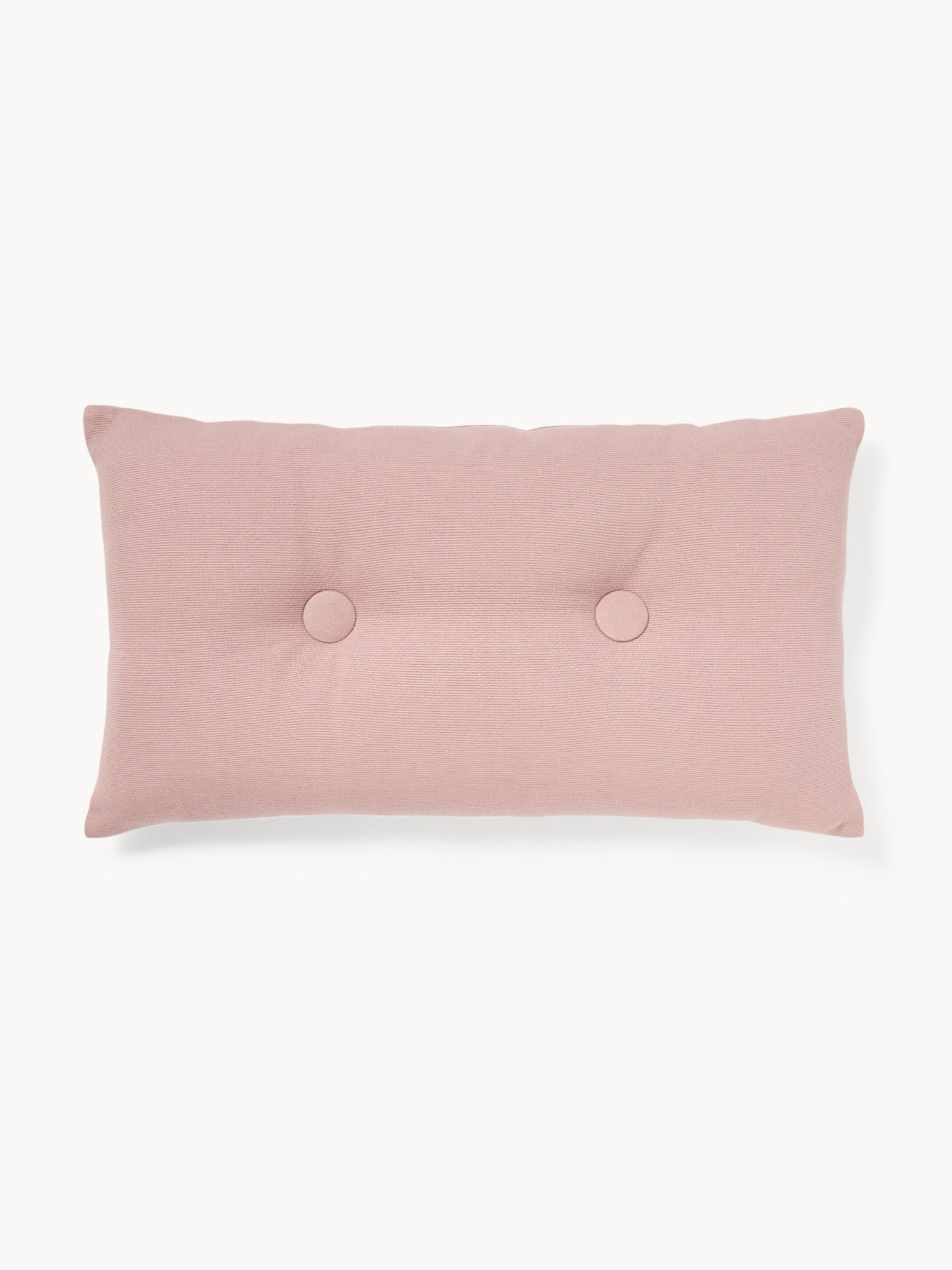 Cuscino in cotone a costine con bottoni 35x60cm - Prezzo di lancio, Rosa, large image number 0