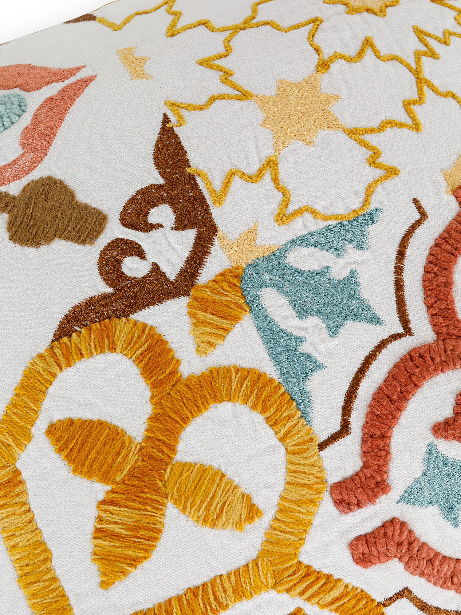 Amalfi embroidery cushion 45x45cm, Multicolor, large image number 2