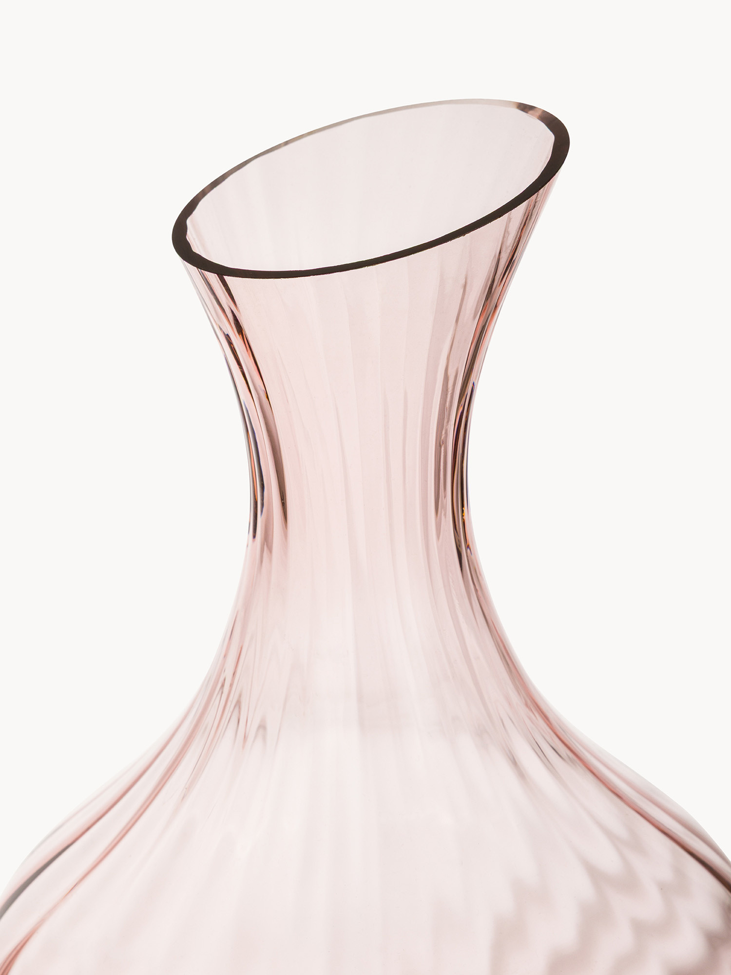 Decanter in vetro optical, Rosa chiaro, large image number 1