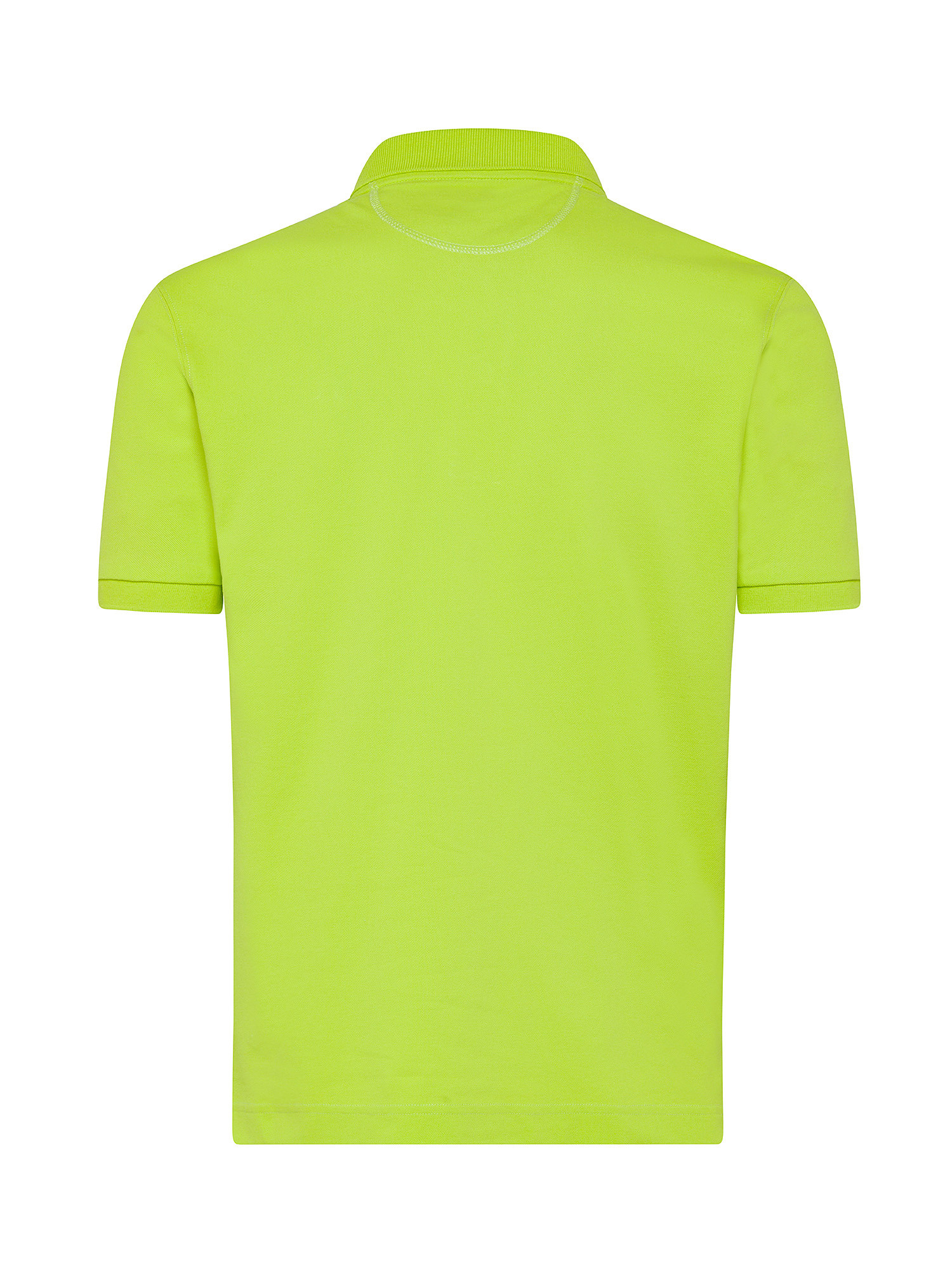 La Martina - Short-sleeved polo shirt in stretch piqué, Yellow, large image number 1