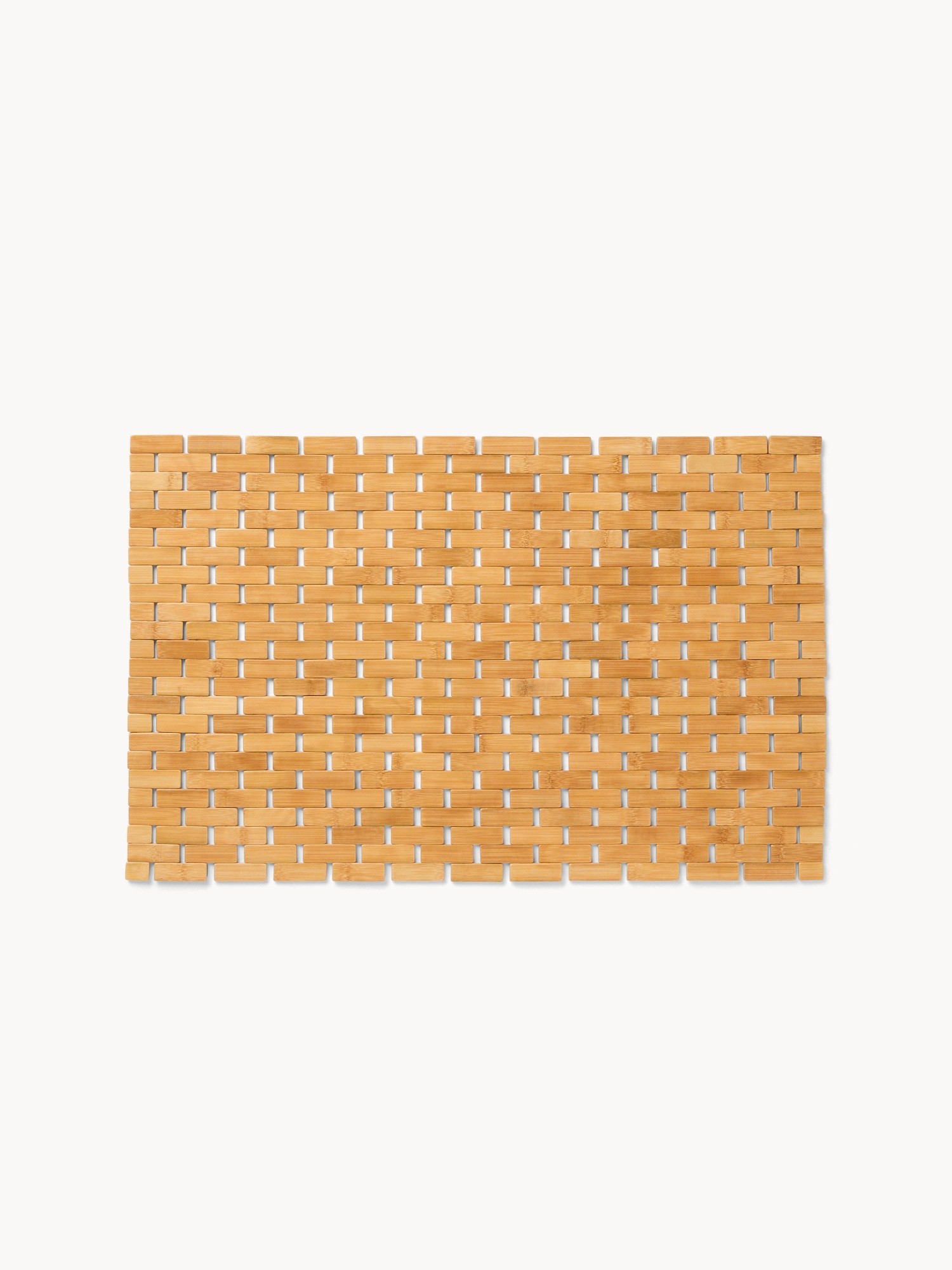 Bamboo bath mat, Beige, large image number 0