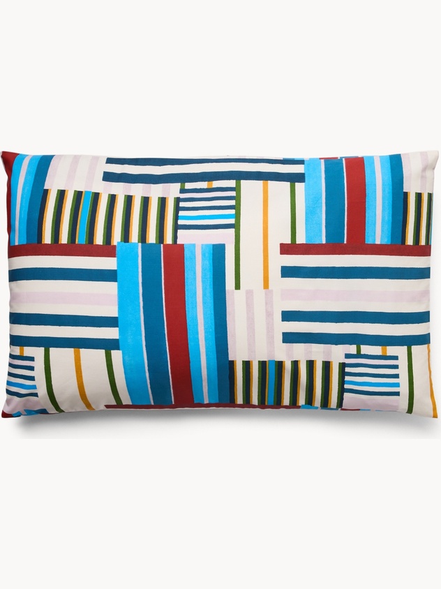 Federa in cotone percalle fantasia a righe