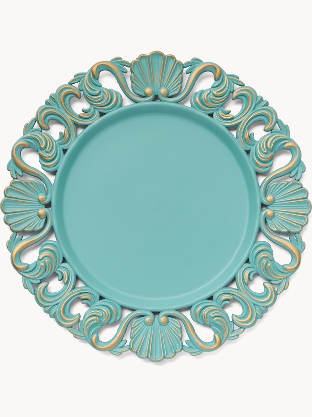 Sottopiatto in plastica traforato