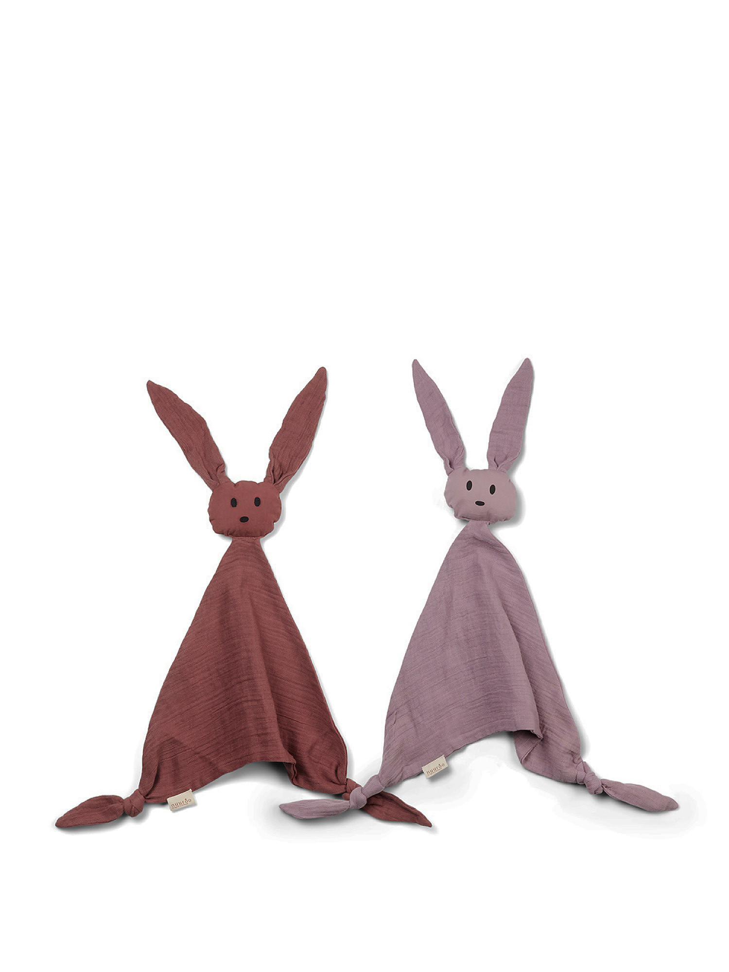 Dou Dou bunny in organic cotton muslin, Pink, large image number 0