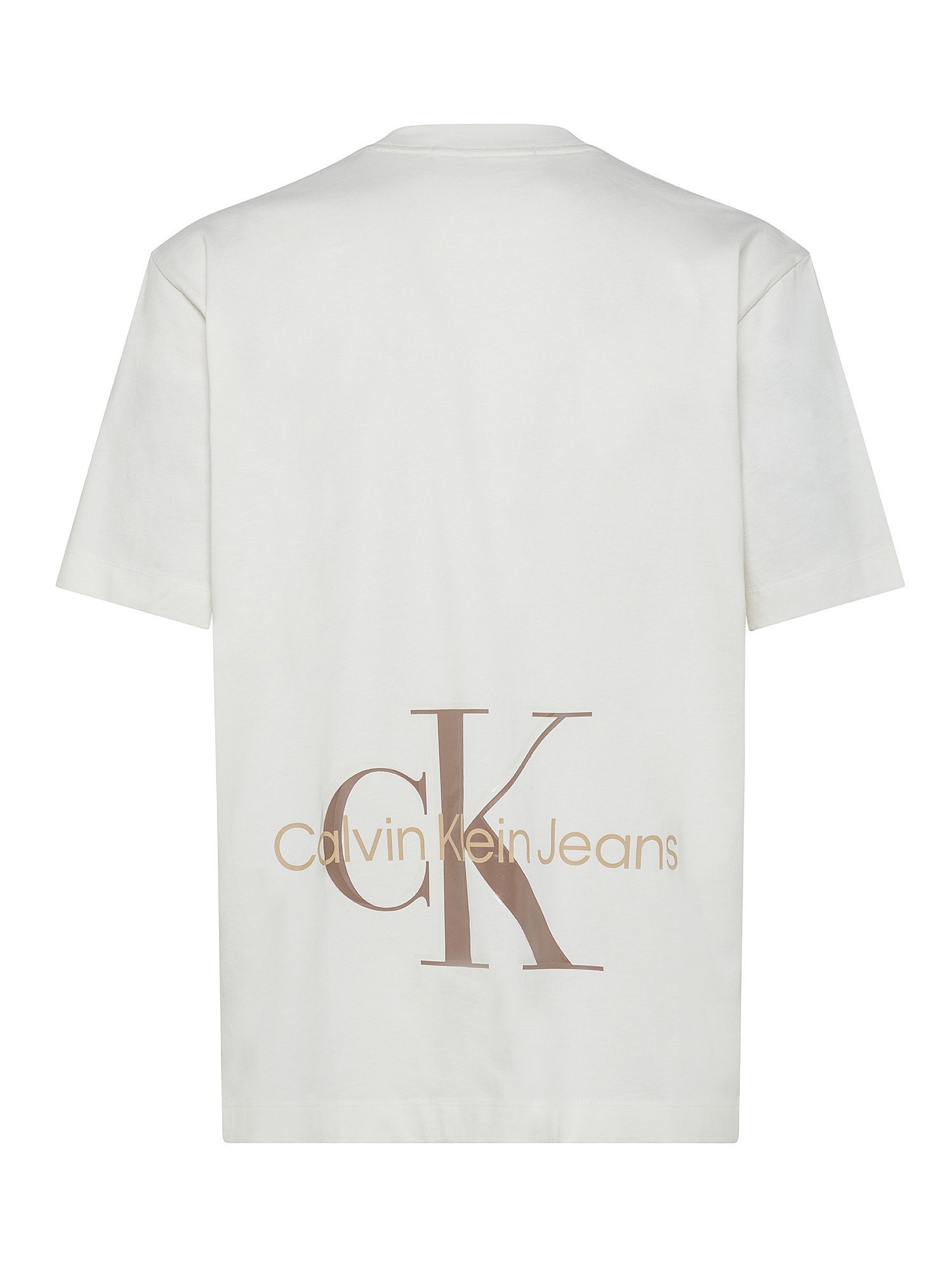 Calvin Klein Jeans - Relaxed fit T-shirt in organic cotton with logo, White, large image number 1