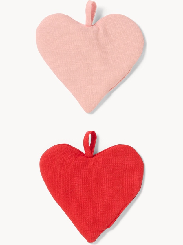 Set di 2 presine a forma di cuore - Prezzo di lancio