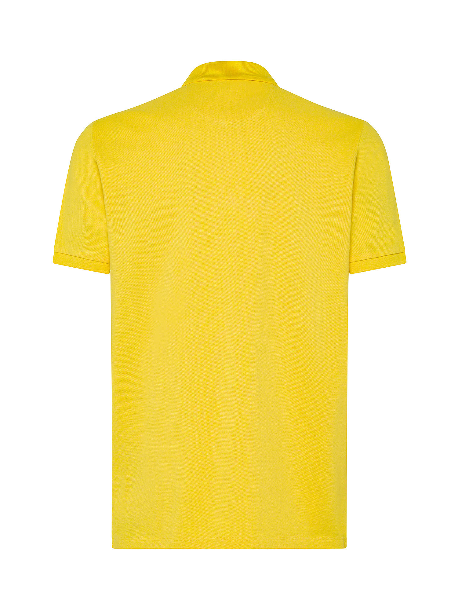 Luca D'Altieri - Polo in pure cotton, Yellow, large image number 1