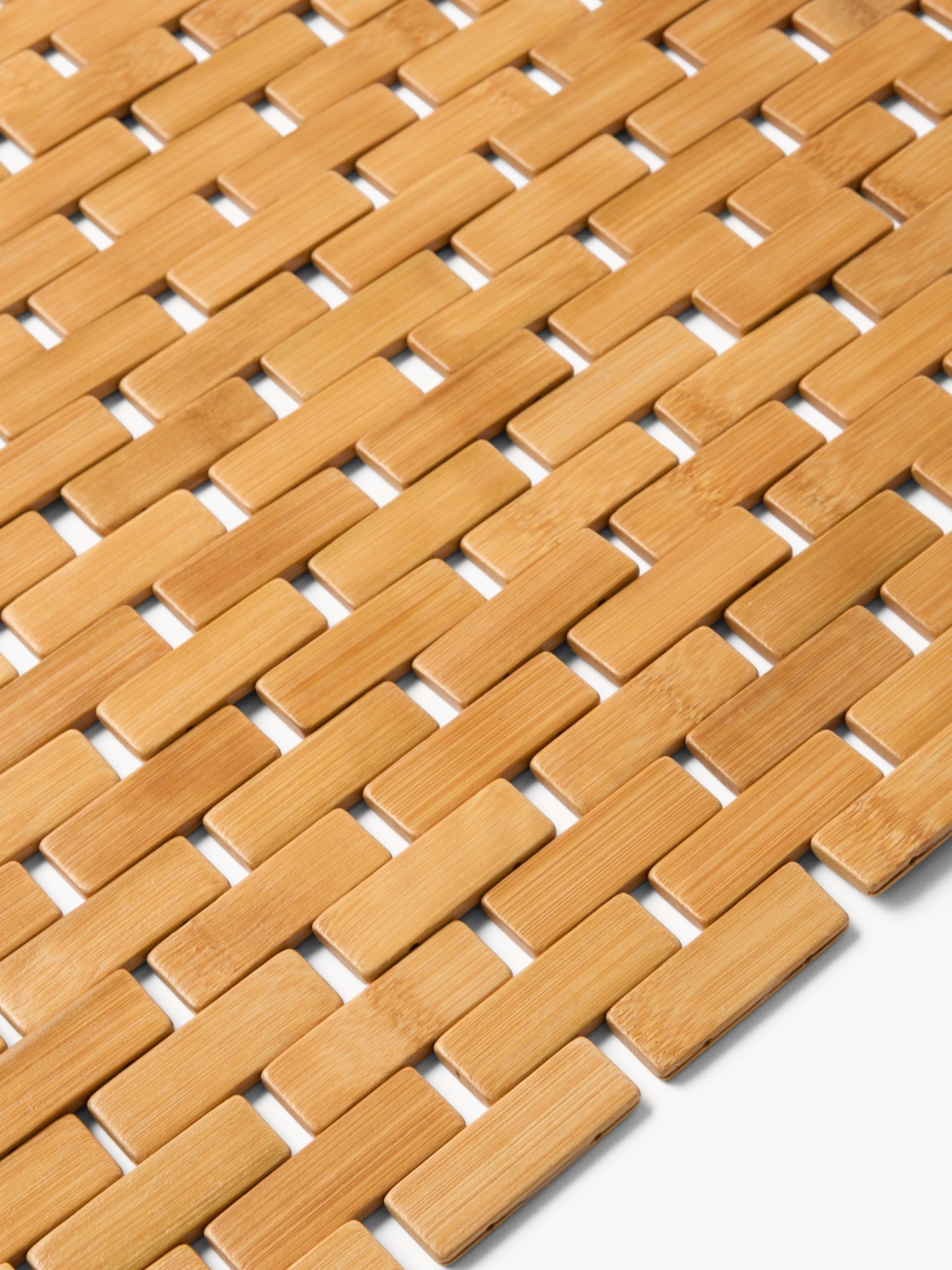 Bamboo bath mat, Beige, large image number 1