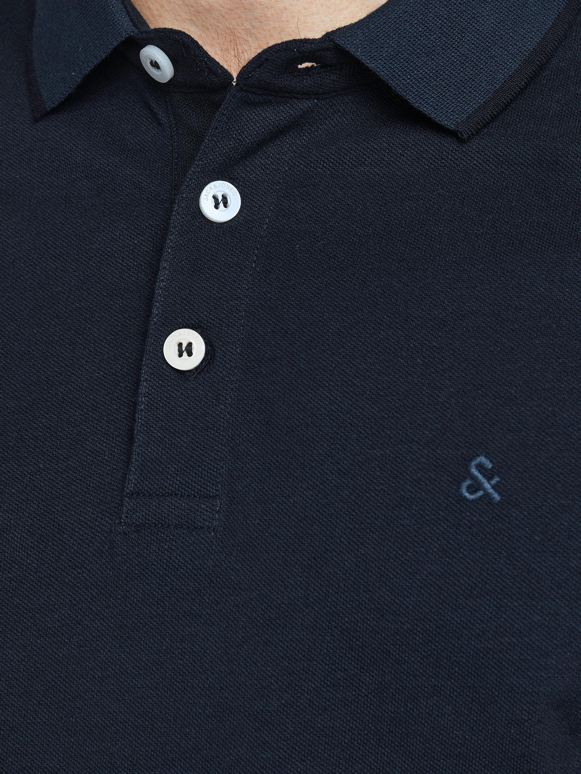 Jack & Jones - Polo slim fit in cotone, Blu scuro, large image number 6