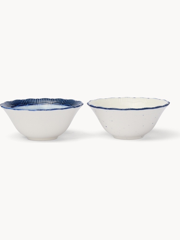 Two-tone porcelain bowl