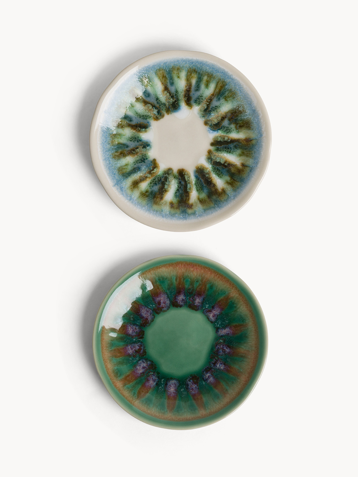 Cotton ceramic bread plates, Multicolor, large image number 0