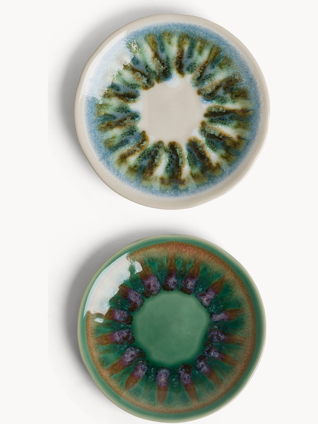 Piattini pane in ceramica Cotton