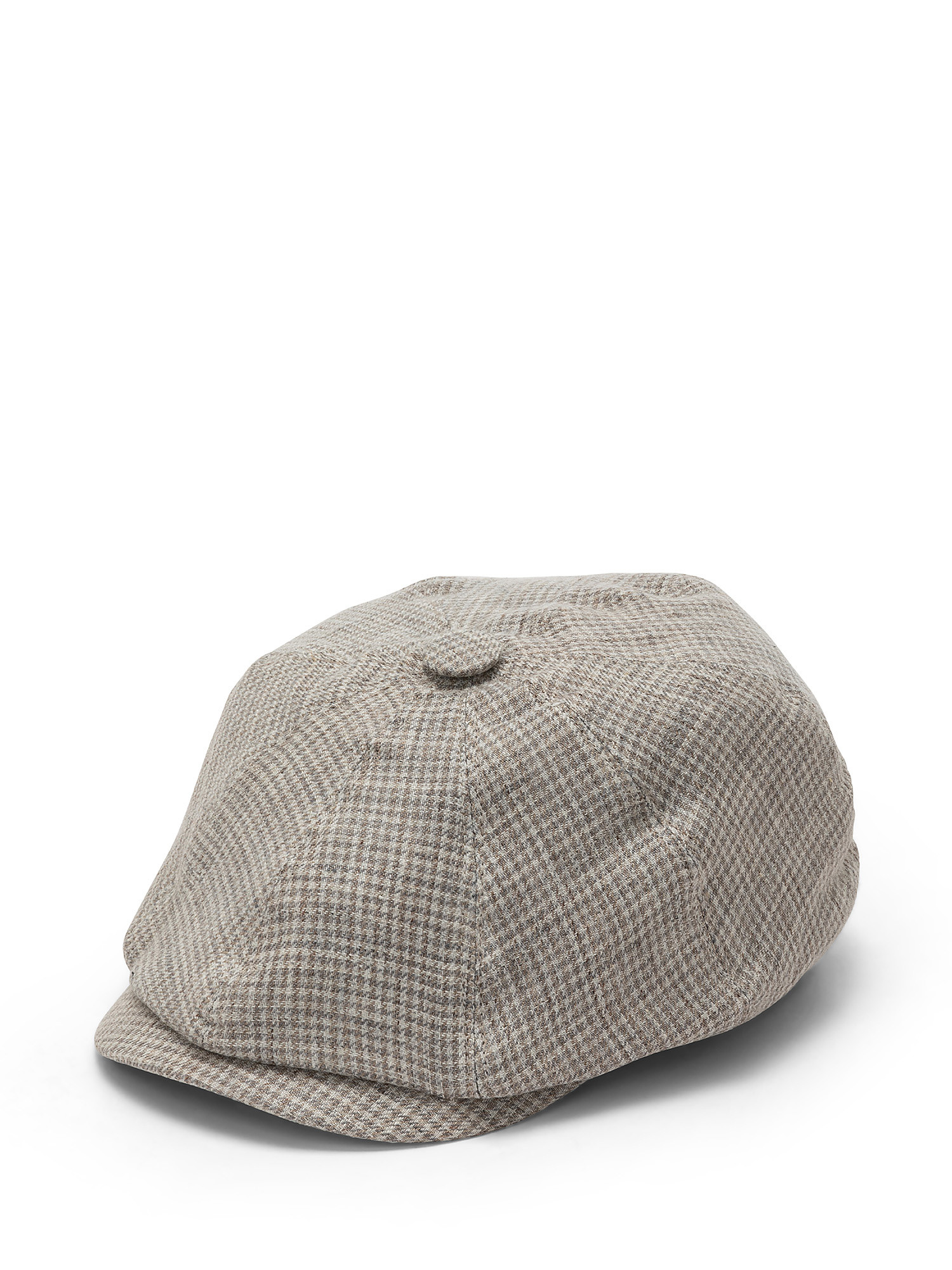 Houndstooth fabric cap, Grey, large image number 0