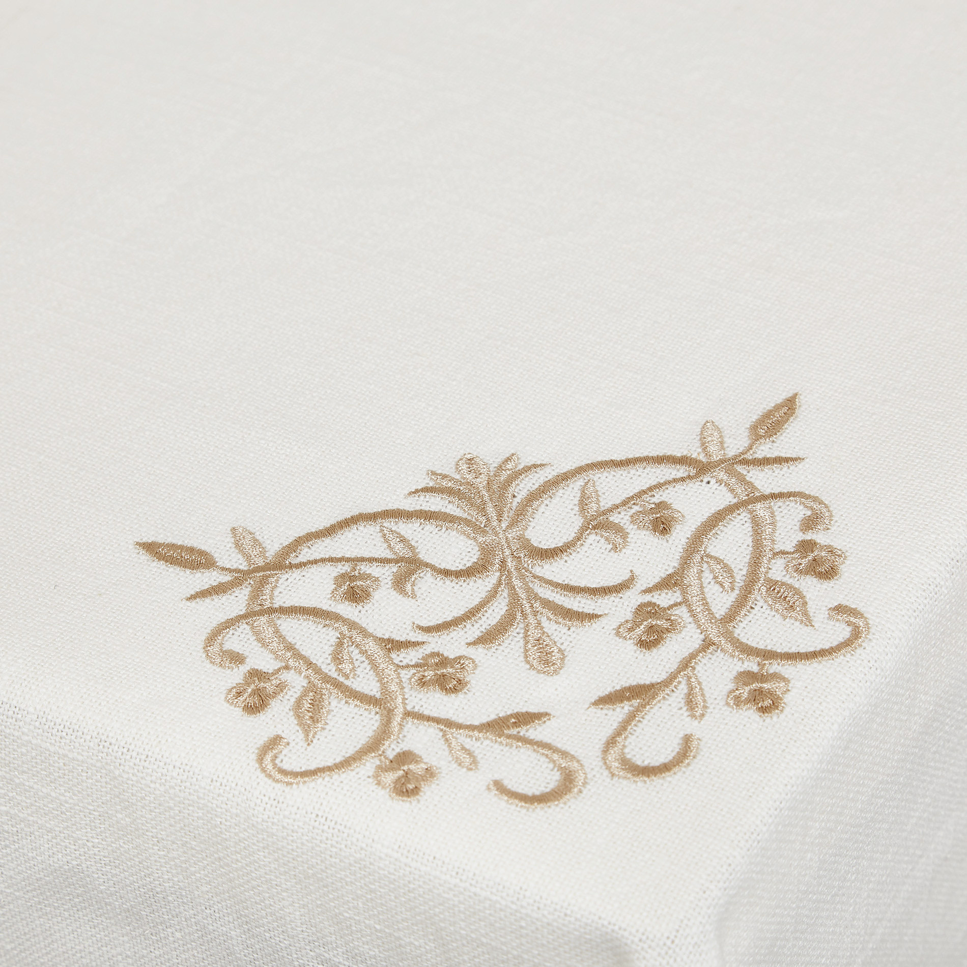 Burano Lace embroidered table cloth, White, large image number 1