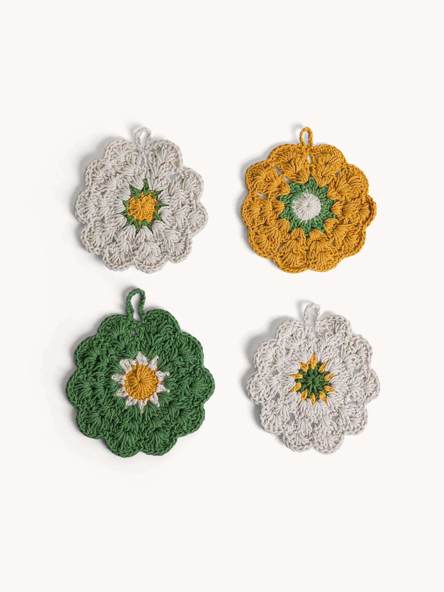 Presina crochet a forma di fiore, Multicolor, large image number 0