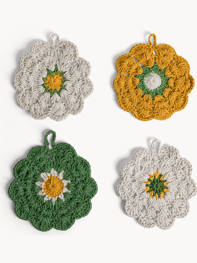 Presina crochet a forma di fiore