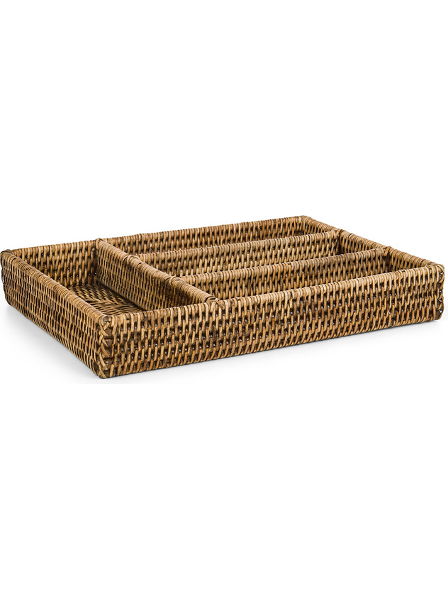 Portaposate in rattan