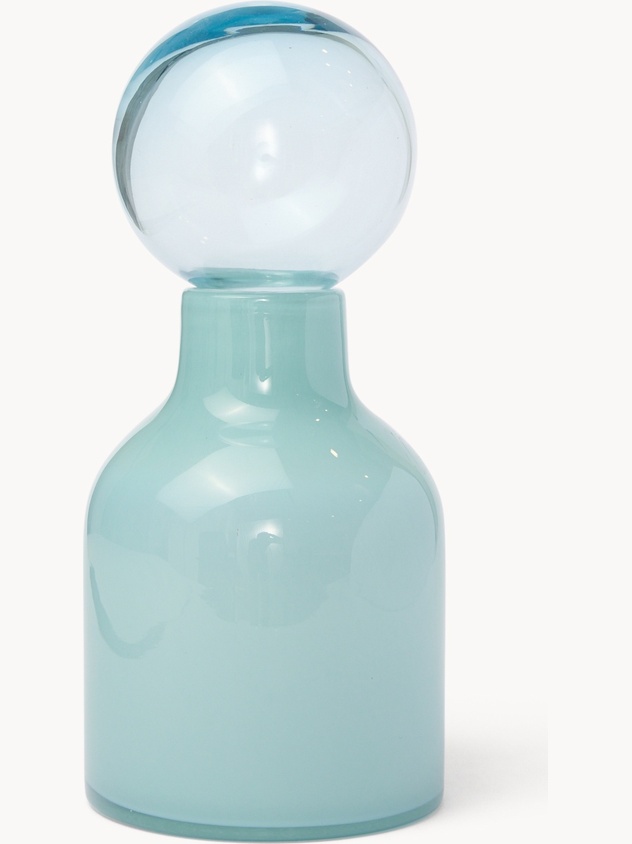 Bottiglia decorativa in vetro colorato in pasta