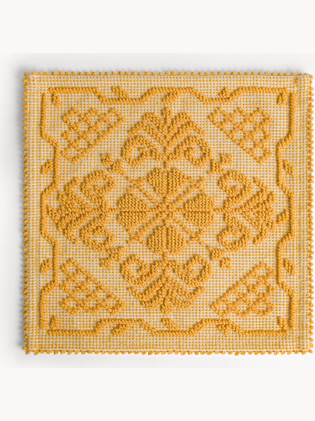 Sardinian placemat in solid color pure cotton