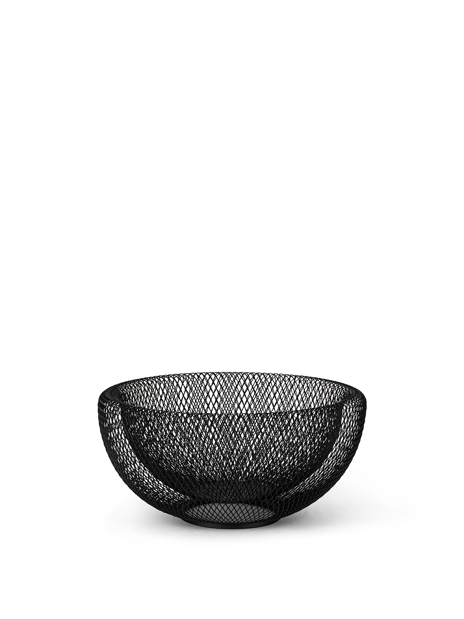 Fruit basket in enamelled iron, Black, large image number 0