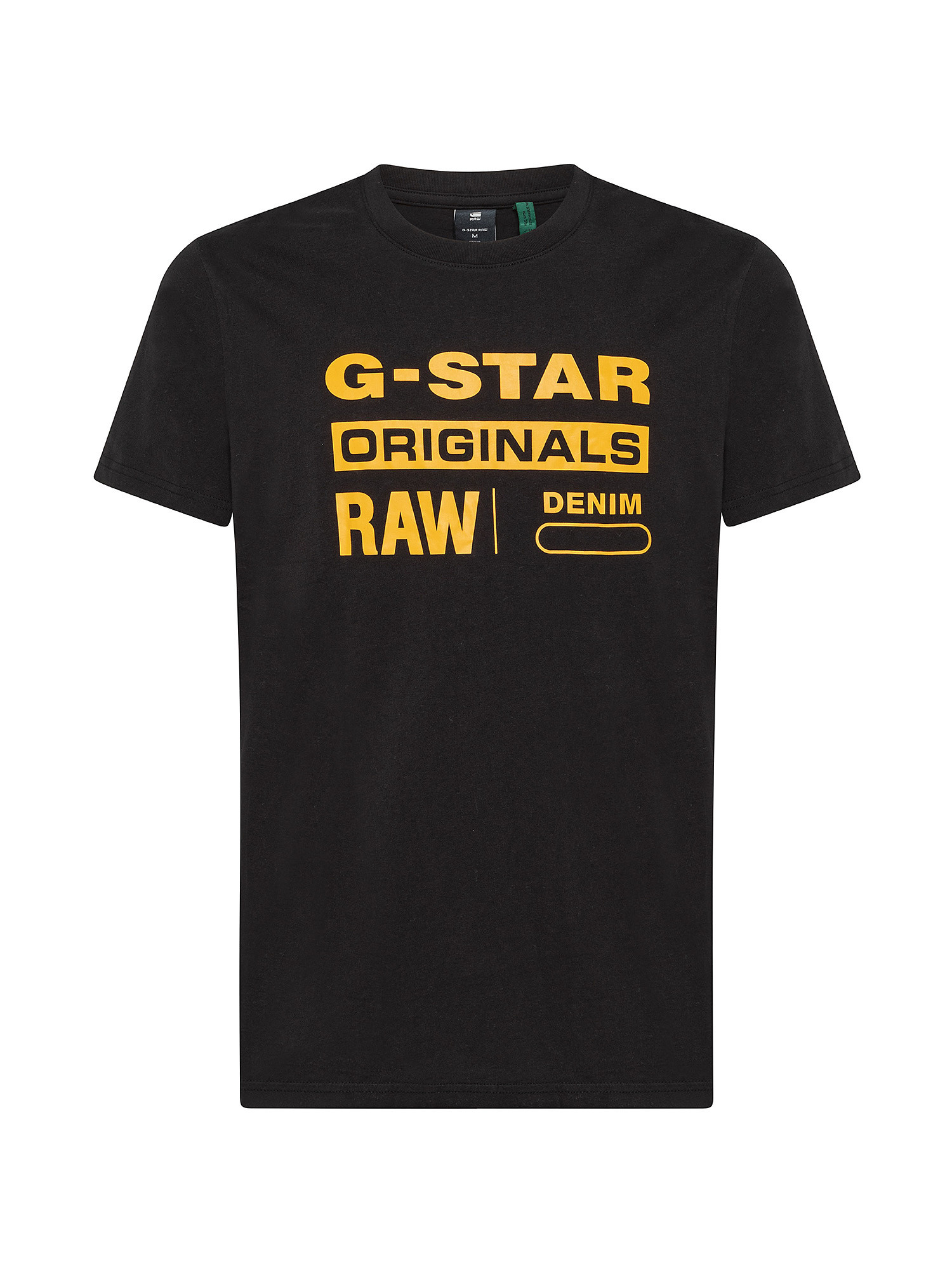 Raw slim graphic t-shirt, Black, large image number 0