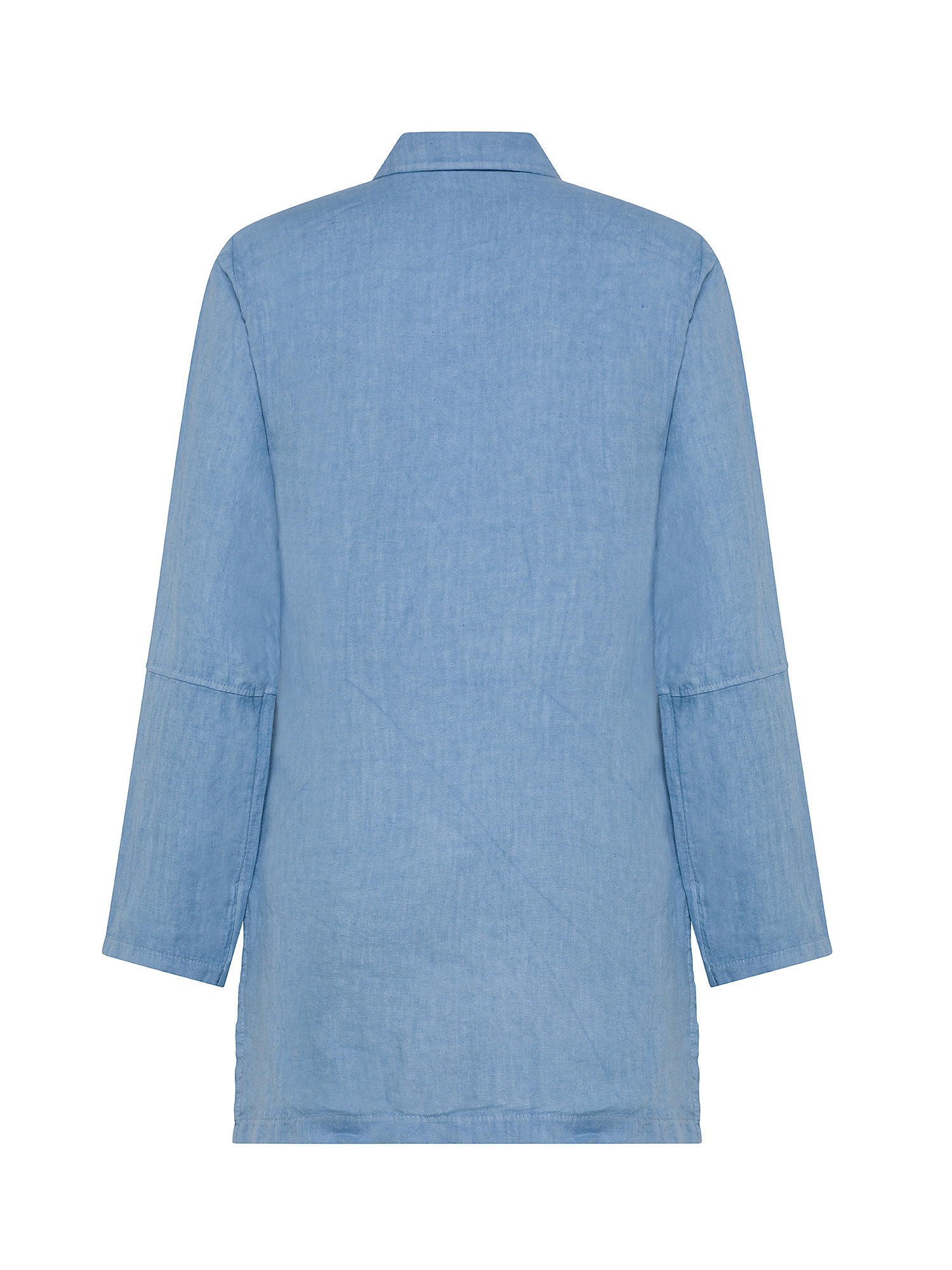 Koan - Long linen shirt, Denim, large image number 1