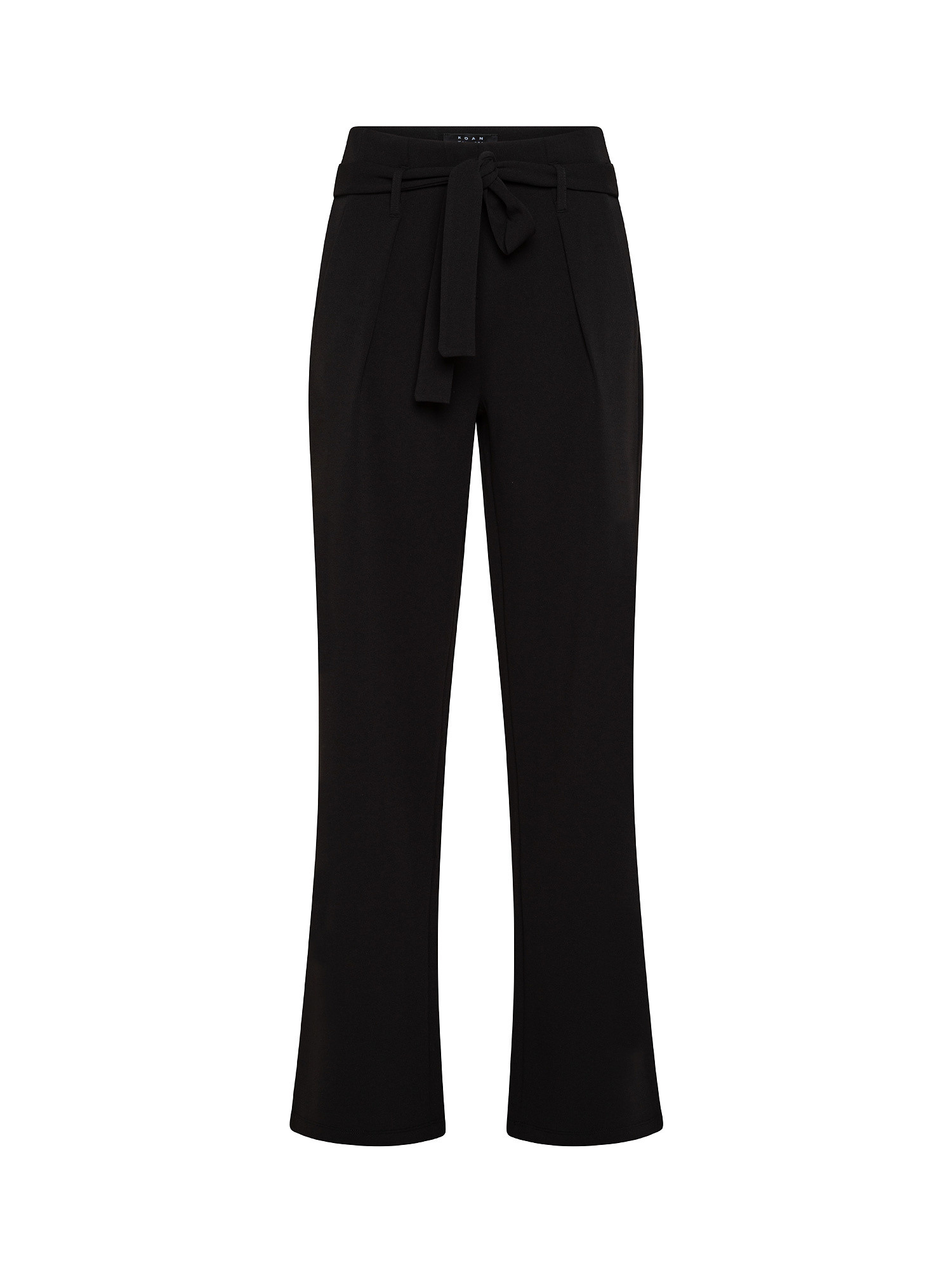 Trousers with belt, Black, large image number 0