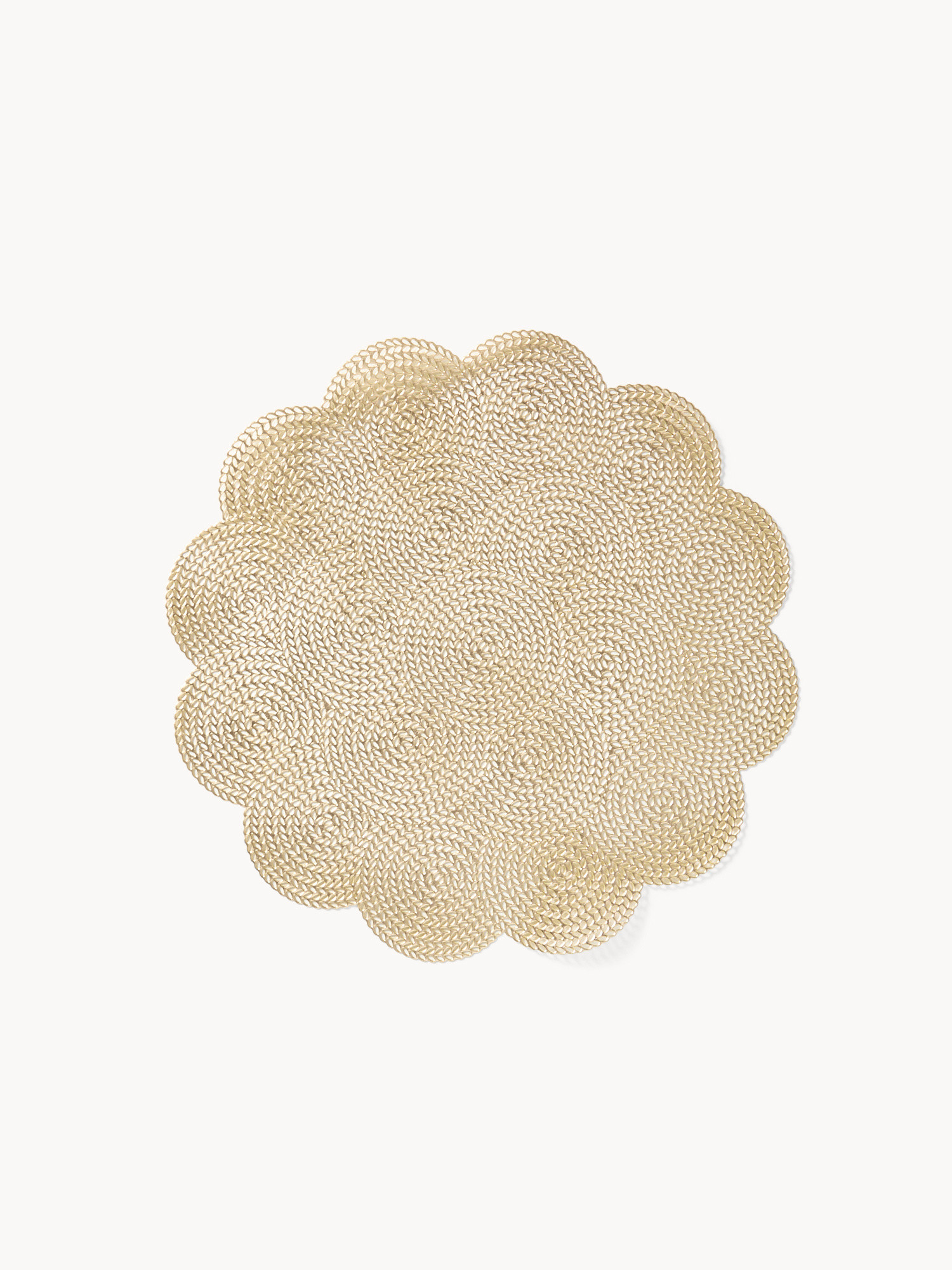 Tovaglietta in PVC pizzo oro, Oro, large image number 0