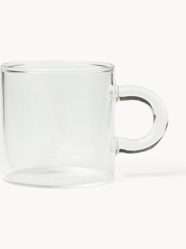 Nuvola borosilicate glass coffee cup