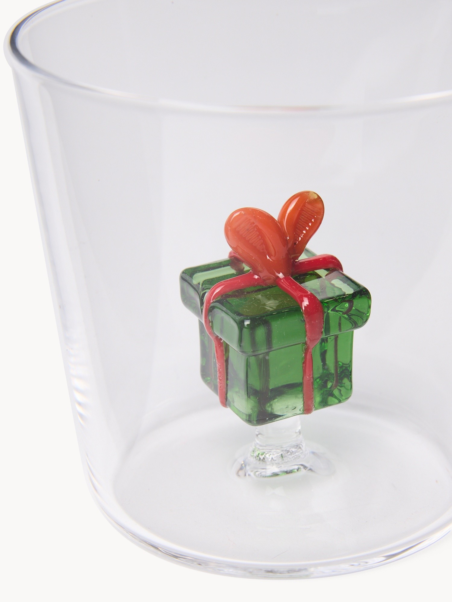 Bicchiere in vetro borosilicato dettaglio pacco regalo, Trasparente, large image number 0