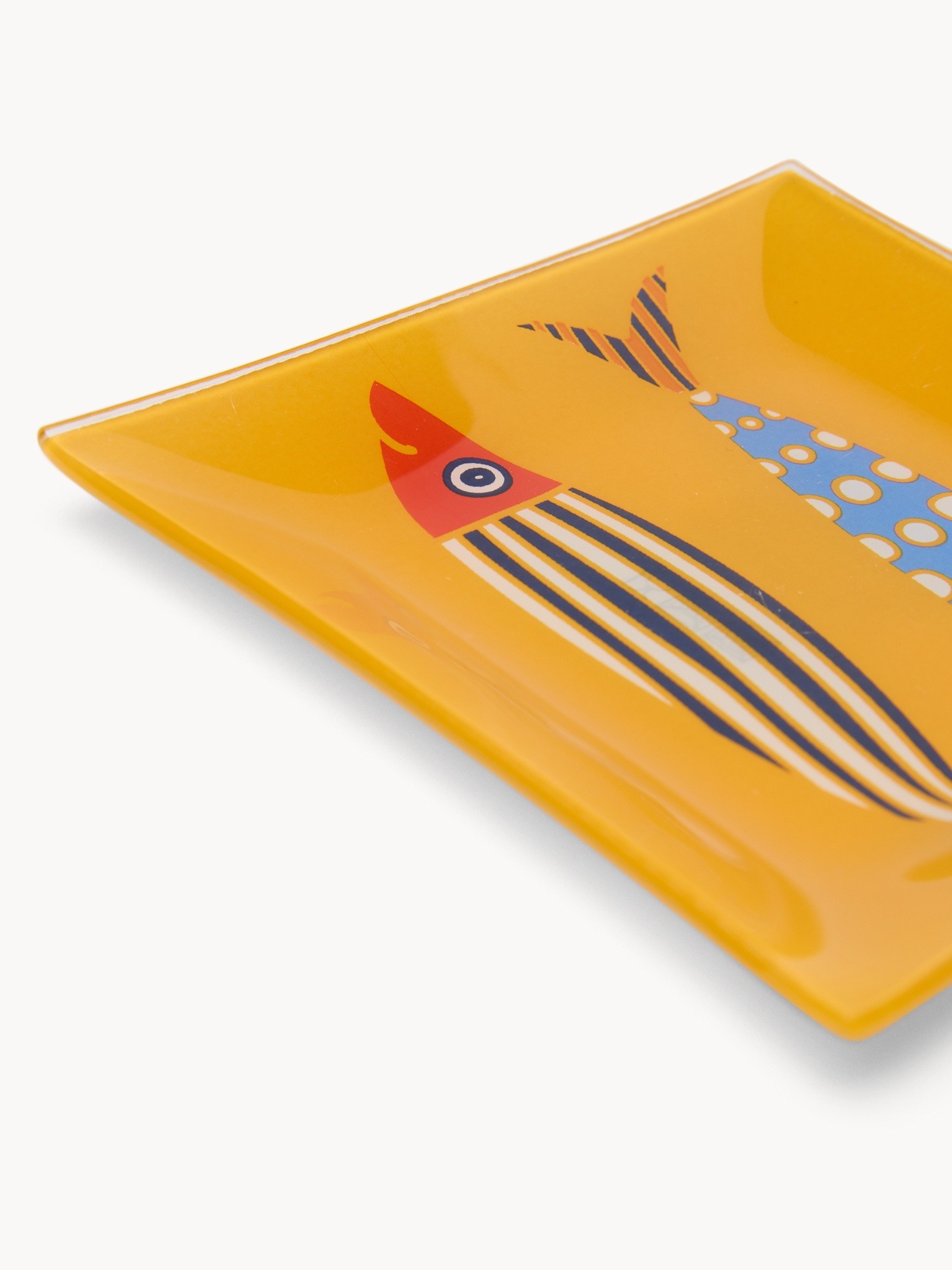 Glass plate with fish decoration - Introductory price, Multicolor, large image number 1