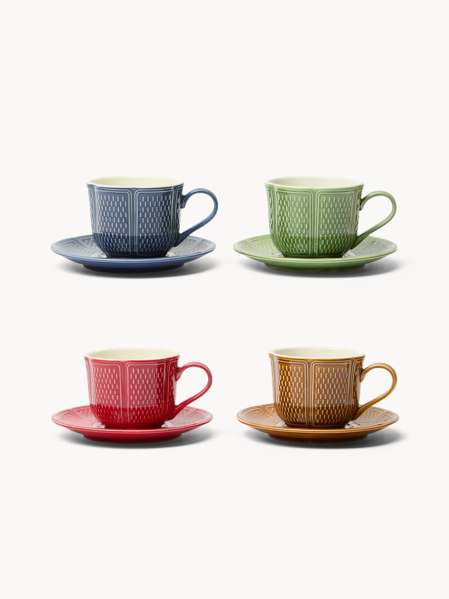 Set of 6 stoneware tea cups, Multicolor, large image number 0