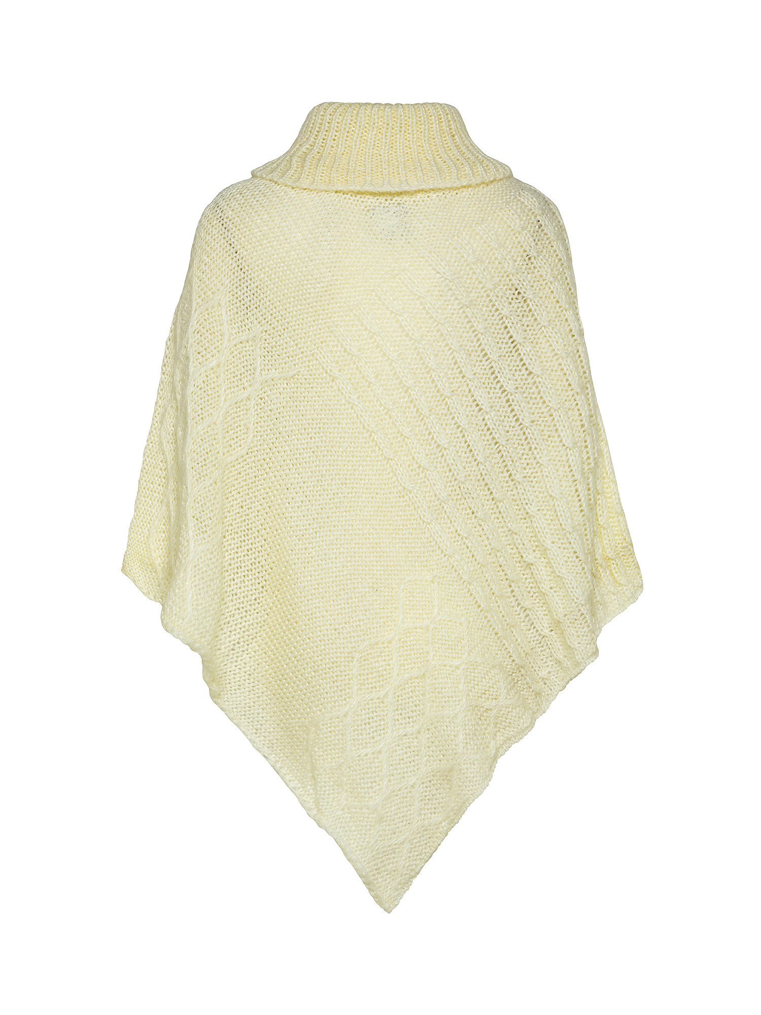Poncho with high collar, White, large image number 1