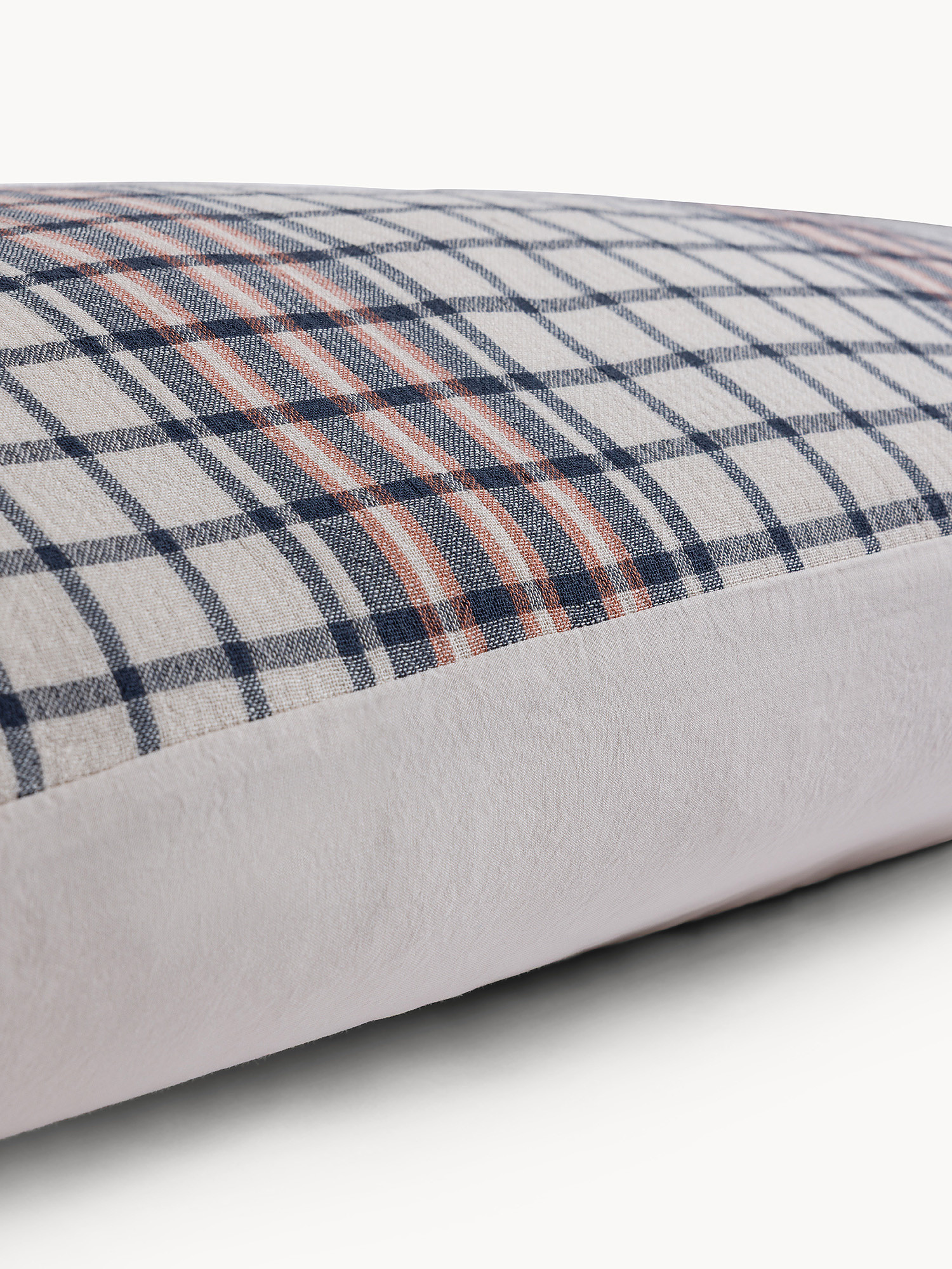 Federa in cotone lavato con lavorazione jacquard, Multicolor, large image number 1