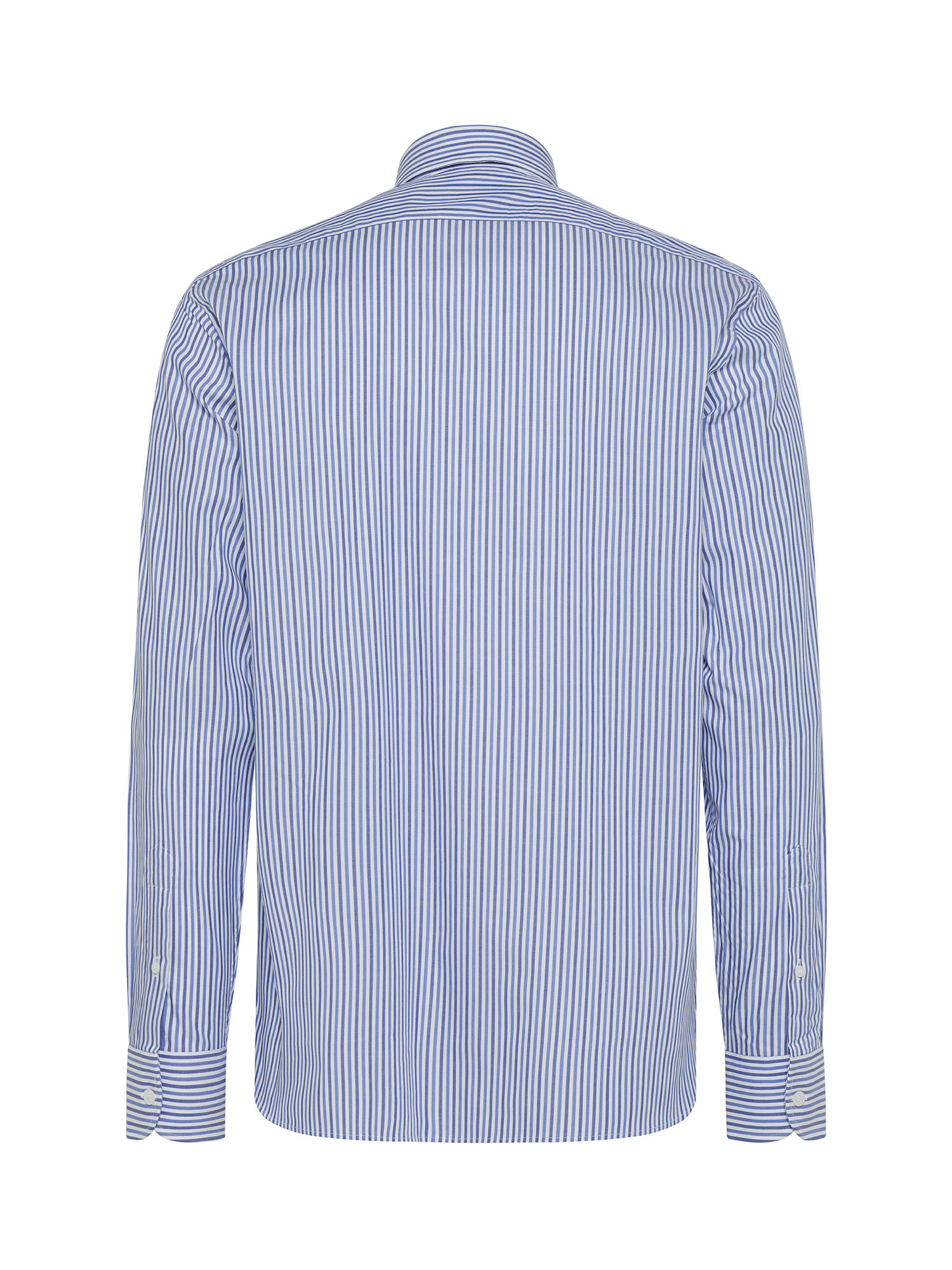 Luca D'Altieri - Tailor fit shirt in pure cotton, Blue, large image number 1
