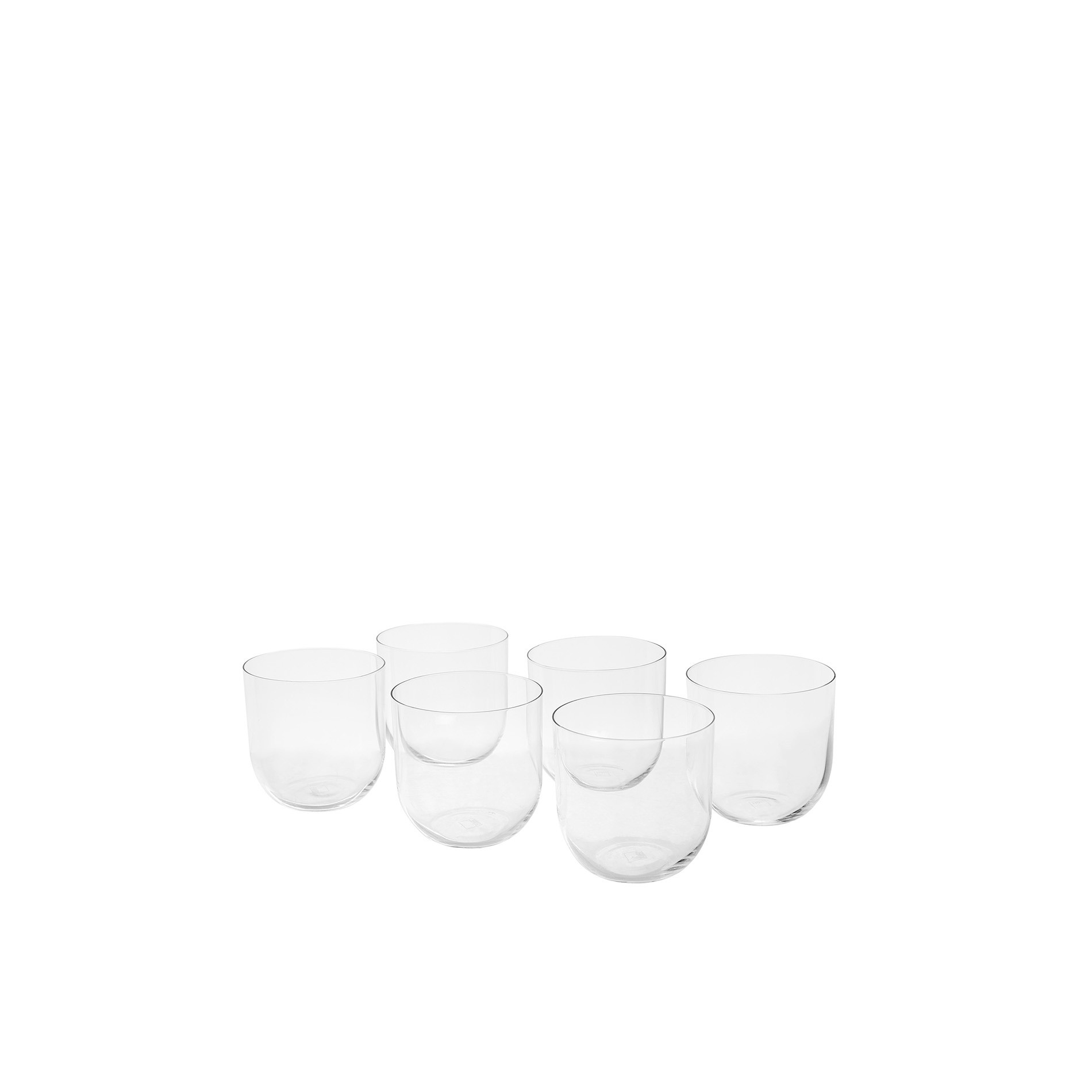 Set of 6 Drop shot glasses, Transparent, large image number 0