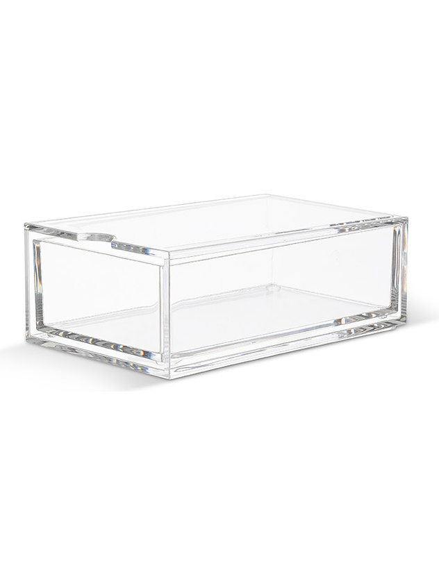 Transparent plastic jewelry box