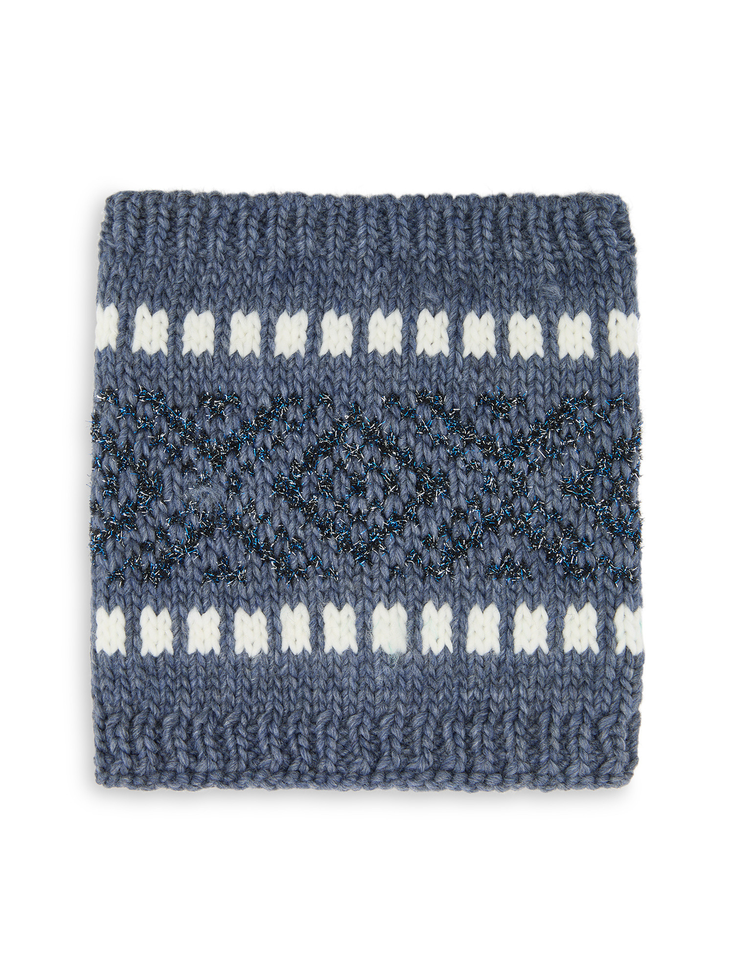 Koan - Knitted neck warmer, Blue, large image number 0
