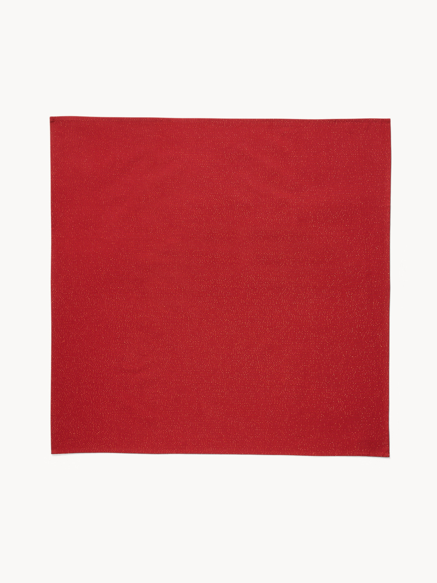 Cotton and lurex centerpiece, Red, large image number 0