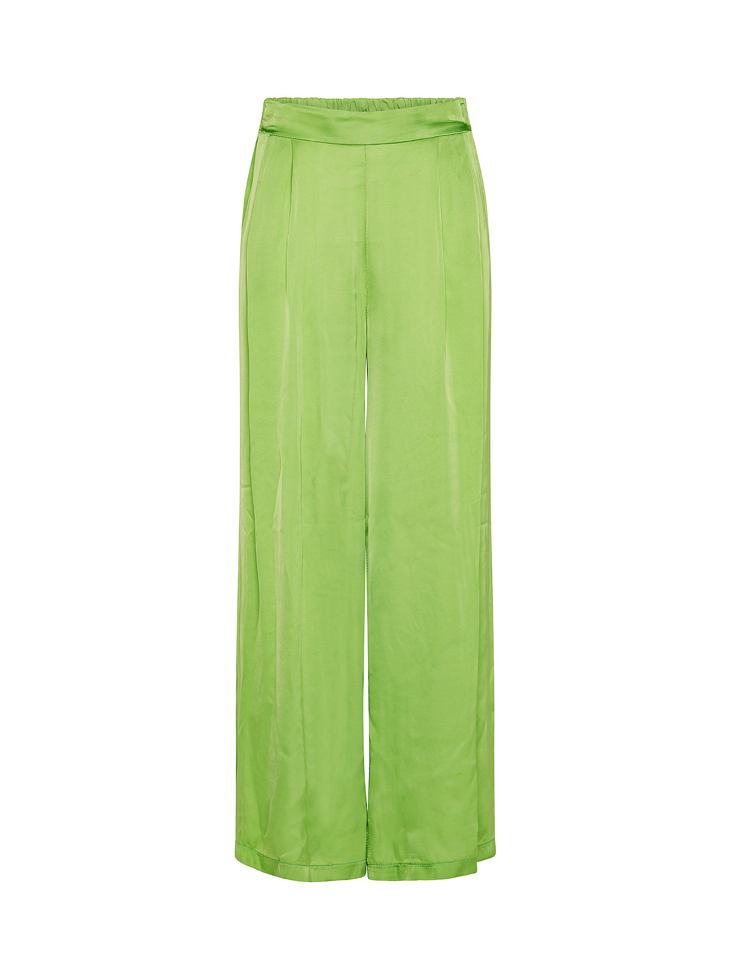 Pantalone in viscosa, Verde, large