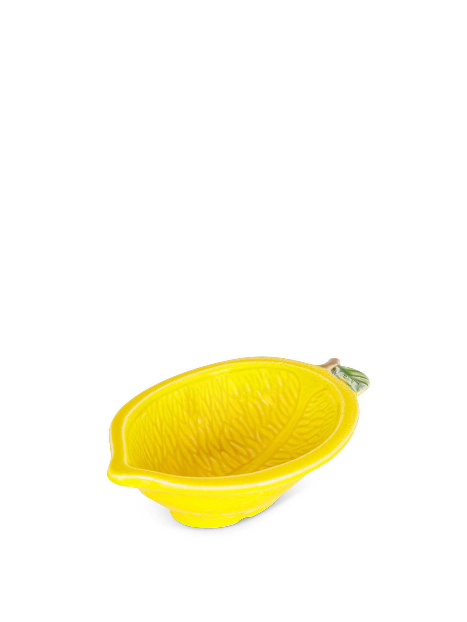 Porcelain bowl with lemons motif, White, large image number 1