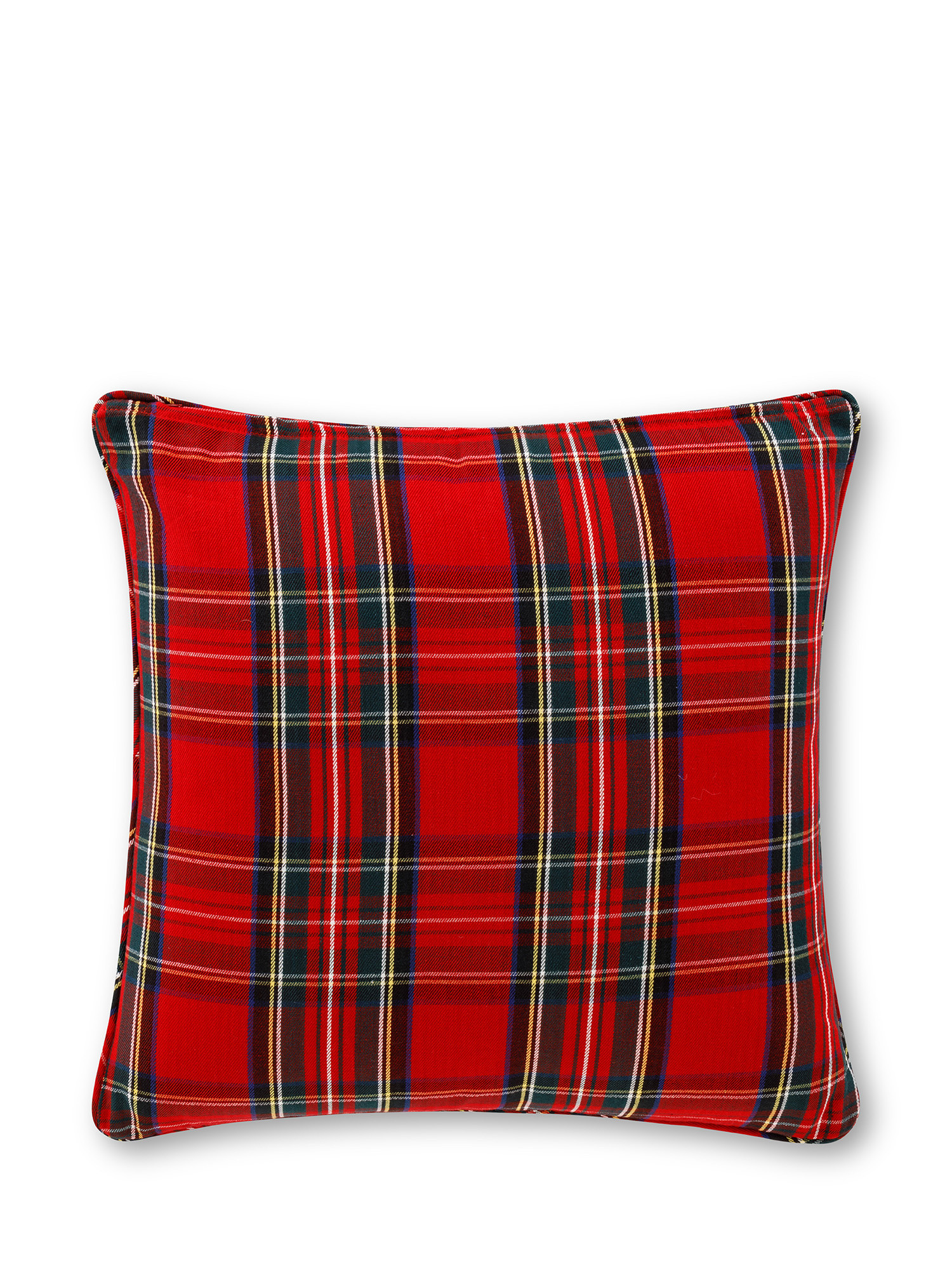 Cuscino in tartan 45x45 cm, Rosso, large image number 1