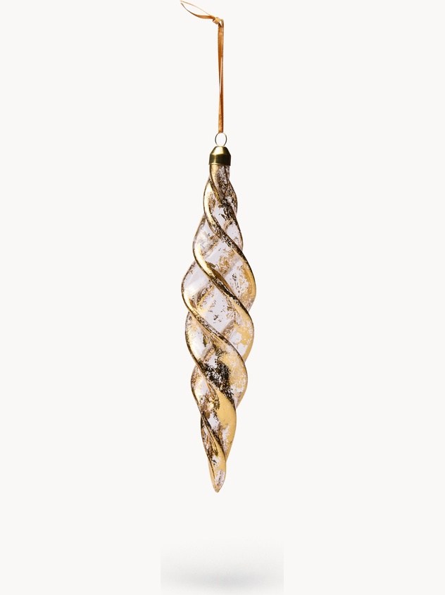 Glass tree decoration