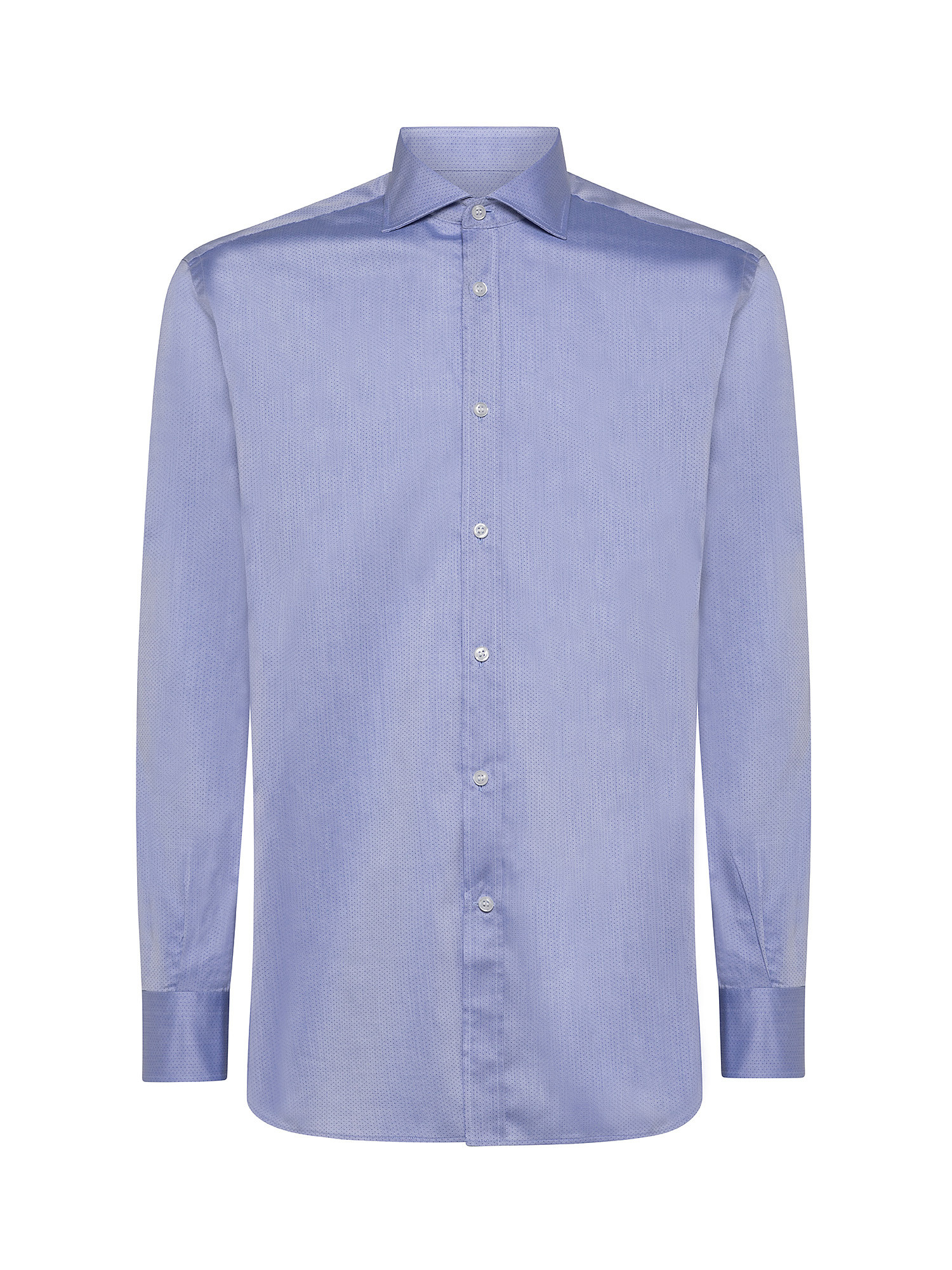 Camicia regular fit twill di cotone, Azzurro, large image number 0