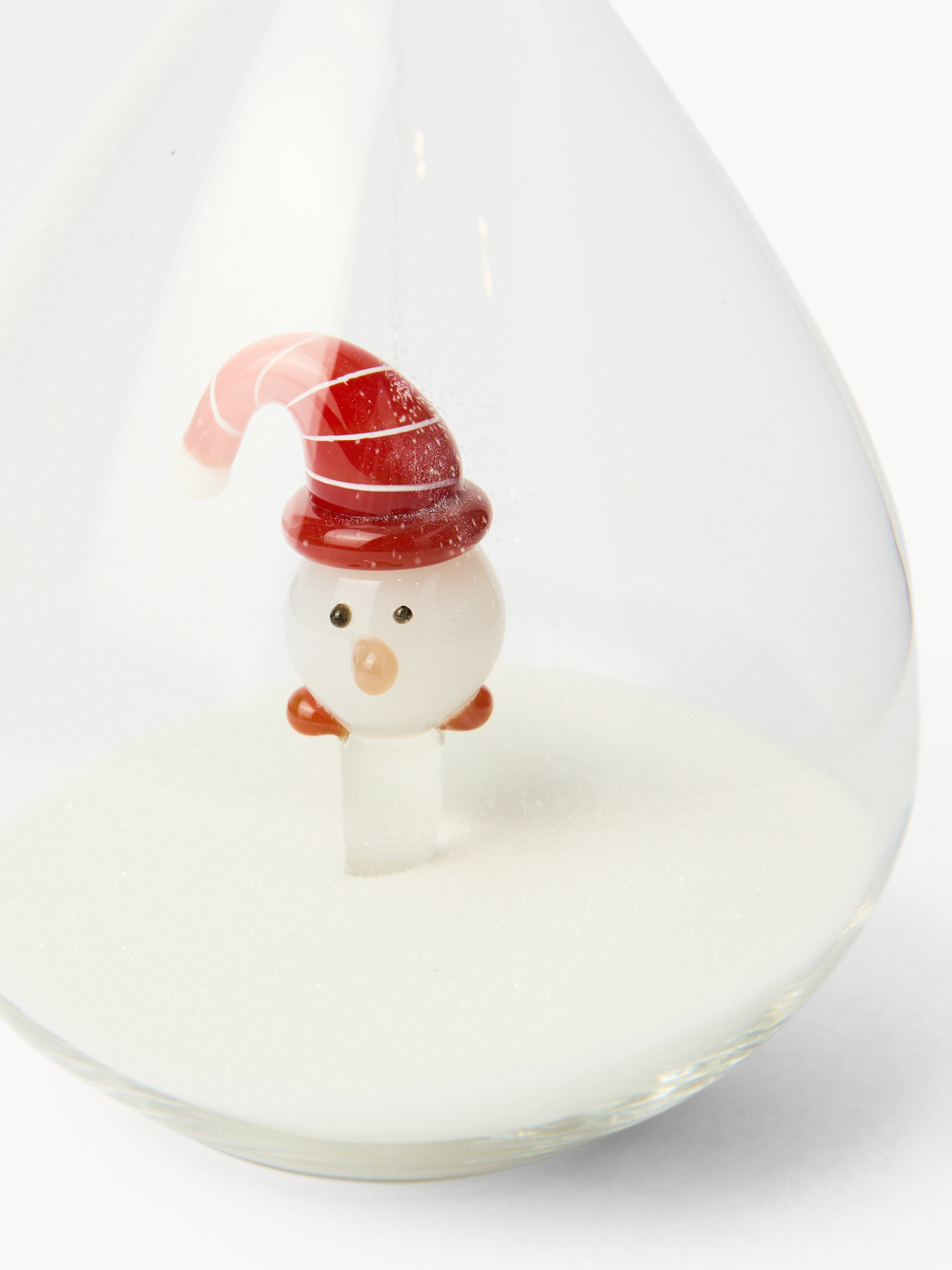 Glass hourglass with decoration, Transparent, large image number 1