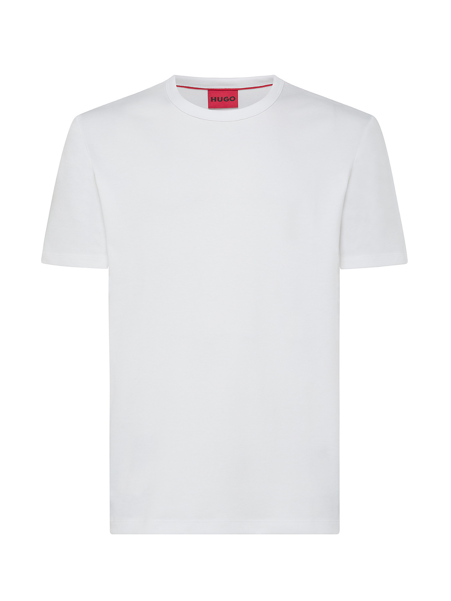 Hugo - T-shirt in cotone, Bianco, large image number 0