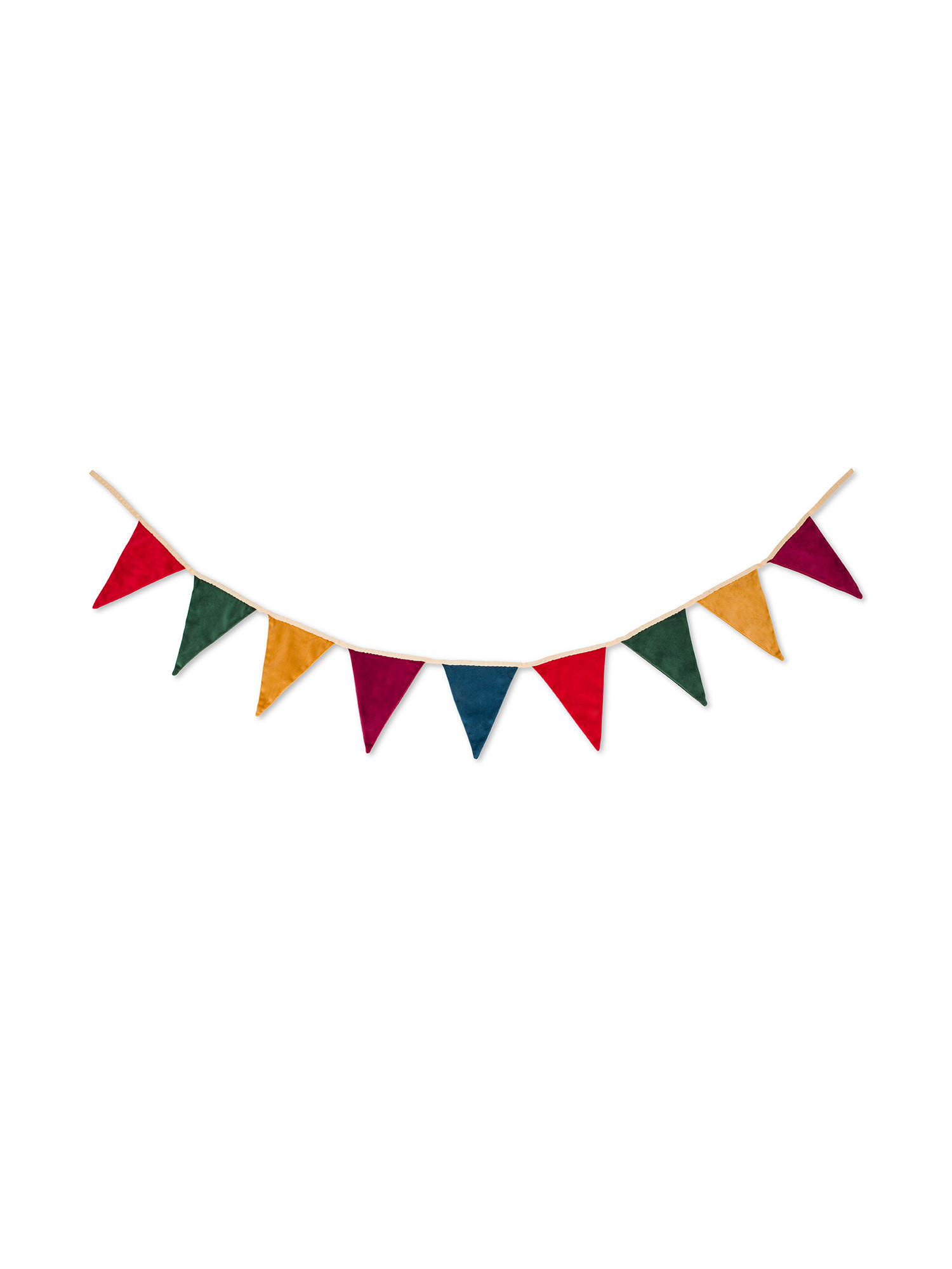 Bandierine decorative in velluto, Multicolor, large image number 0