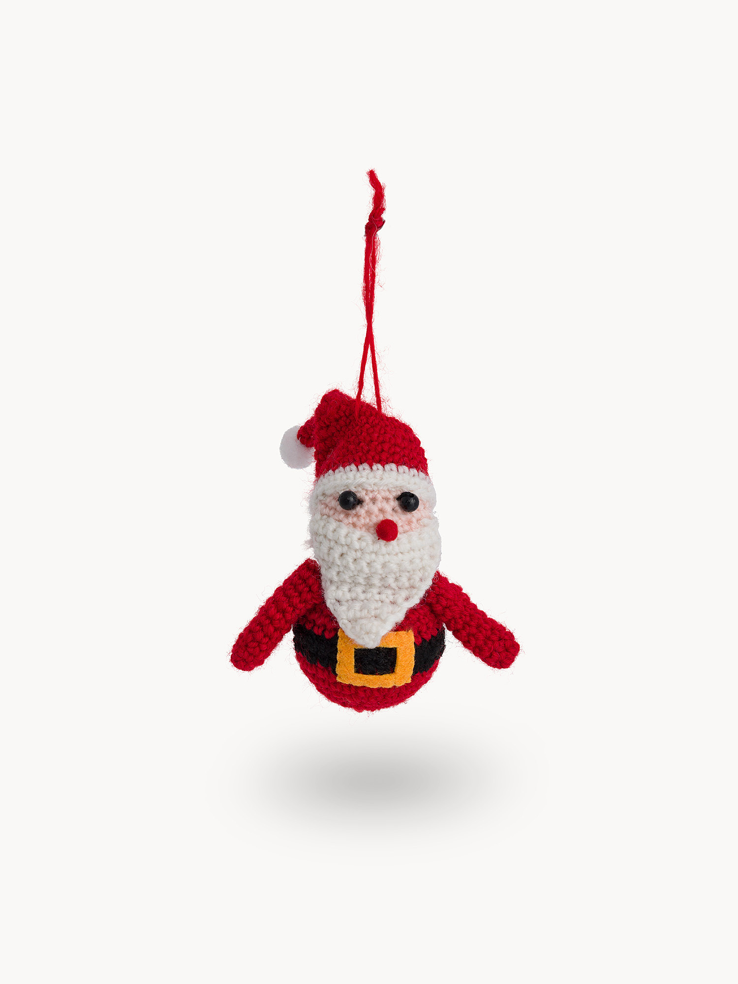 Decorazione per albero in crochet, Rosso, large image number 0