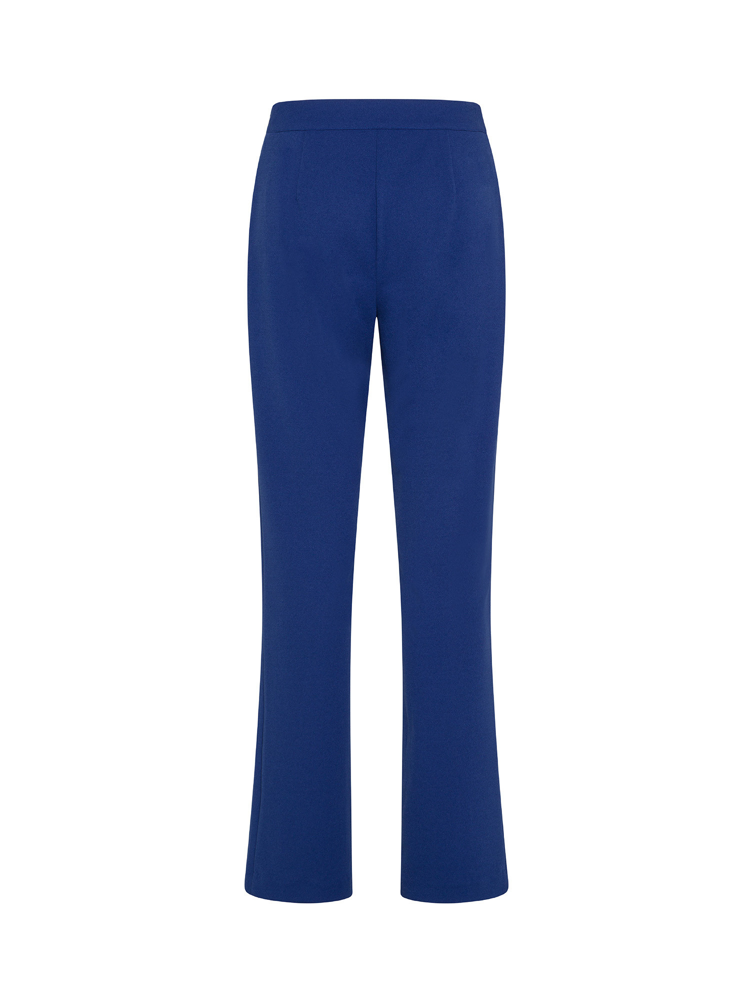 Koan - Pantaloni in crepe con spacchi, Blu royal, large image number 1